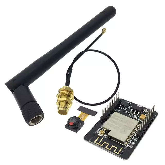 ESP32-CAM mit Antenne und OV2640 Kameramodul