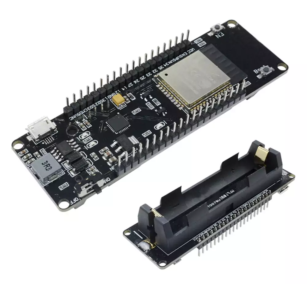 ESP32 Dev. Board mit 18650 Batteriehalterung