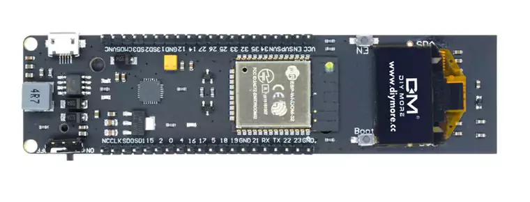 ESP32 Dev. Board mit 0,96" OLED und 18650 Batteriehalterung – Bild 4