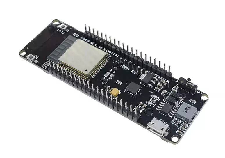 ESP32 Dev. Board mit 18650 Batteriehalterung – Bild 3