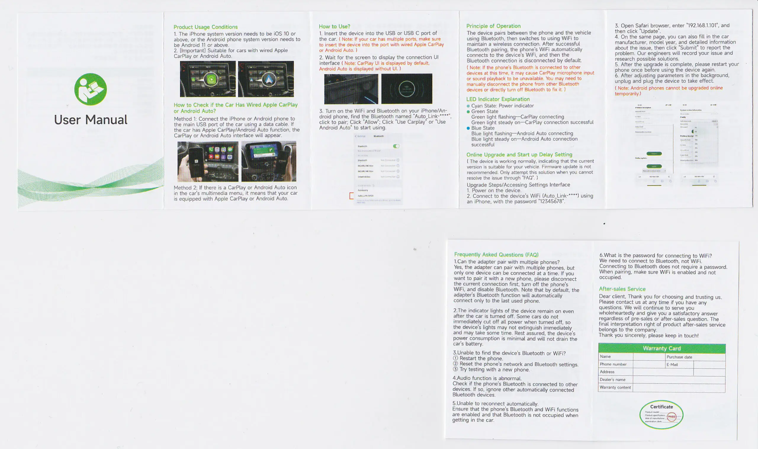 Heyincar Wireless Adapter für Android Auto / Apple CarPlay – Bild 5